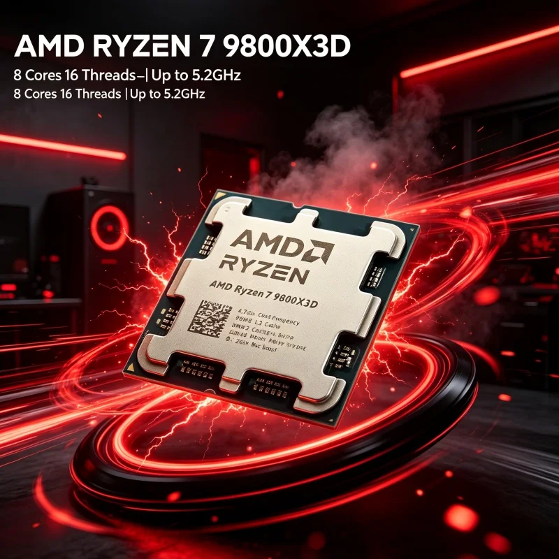 Amd Cpu Ryzen 7 - Processador AMD Ryzen 7 9800X3D para