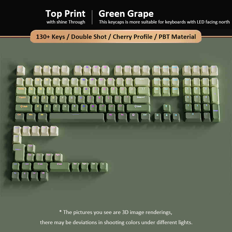 Gaming Keyboard No Rgb - Teclas pbt de tiro duplo de
