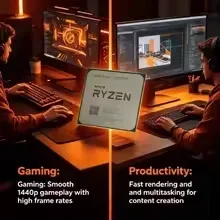Processador AMD Ryzen 7 5700X3 - Amd Cpu Ryzen 7 avaliação e preço