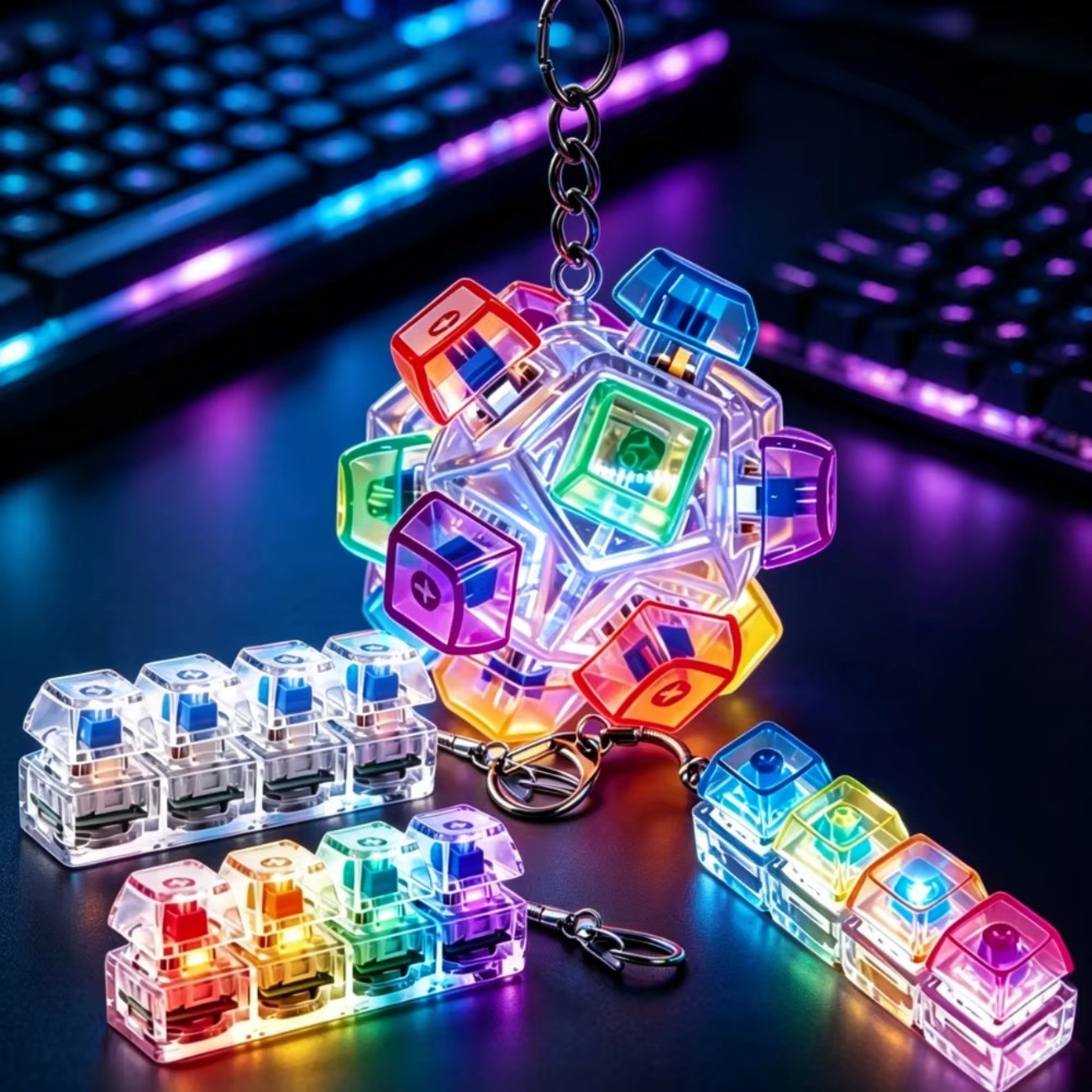 Chaveiro com teclas de teclado - Gaming Keyboard No Rgb avaliação e preço
