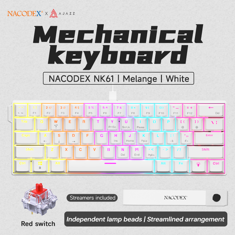 Teclado mecânico para jogos AJ - Keyboard Gaming Blue Switch avaliação e preço