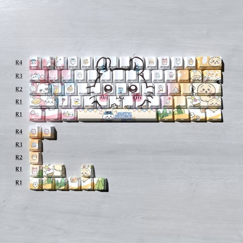 Conjunto de Keycaps Chiikawa 2 - Gaming Keyboard 2026 avaliação e preço