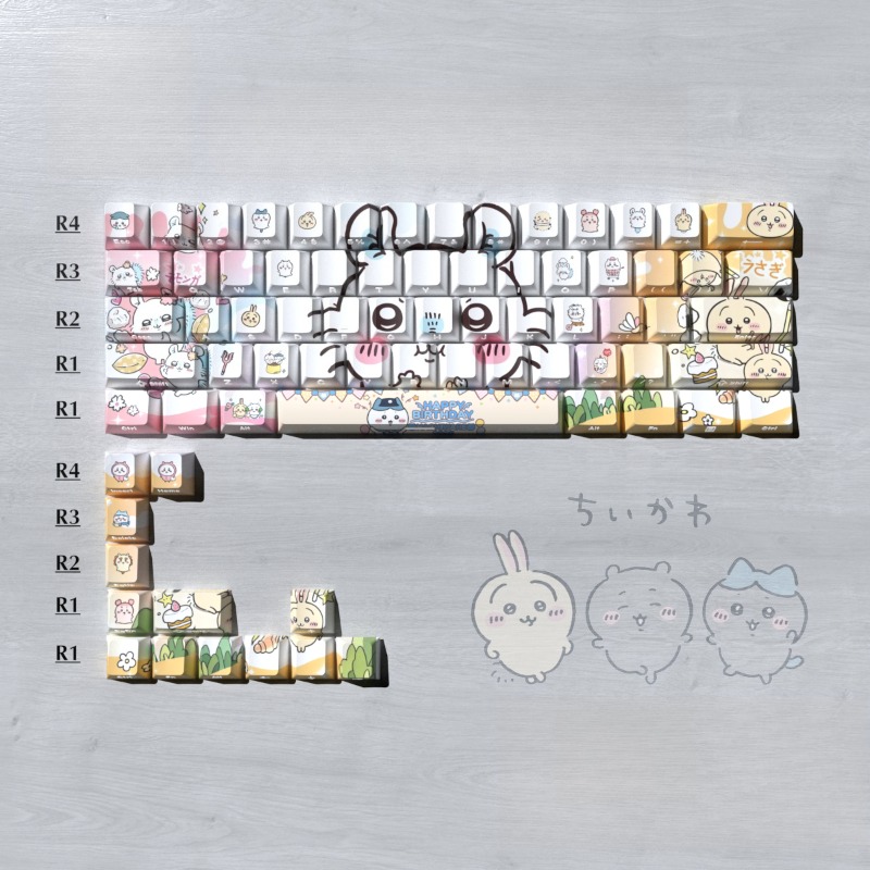 Conjunto de Keycaps Chiikawa 2 - Gaming Keyboard 2026 avaliação e preço