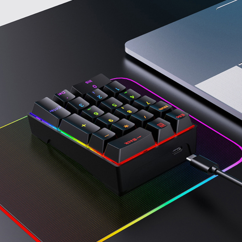 Teclado Numérico Mecânico Port - Keyboard Gaming Blue Switch avaliação e preço
